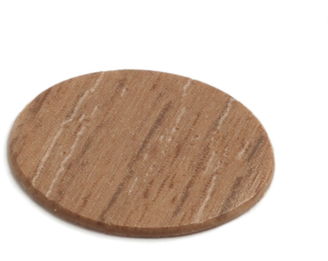 Afdekkap 13mm walnoot kl. 6080 zelfklevend, 20st per vel