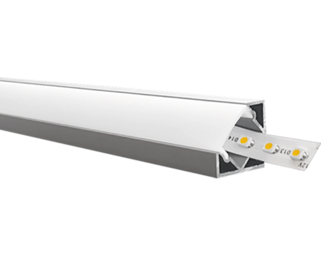 MC45-3 aluminium hoekprofiel Lengte: