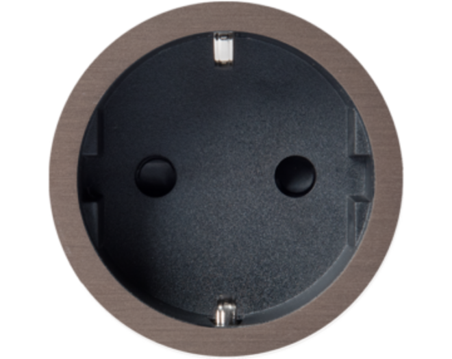Rond 2.0 Socket F - t.less - dark bronze - black cup