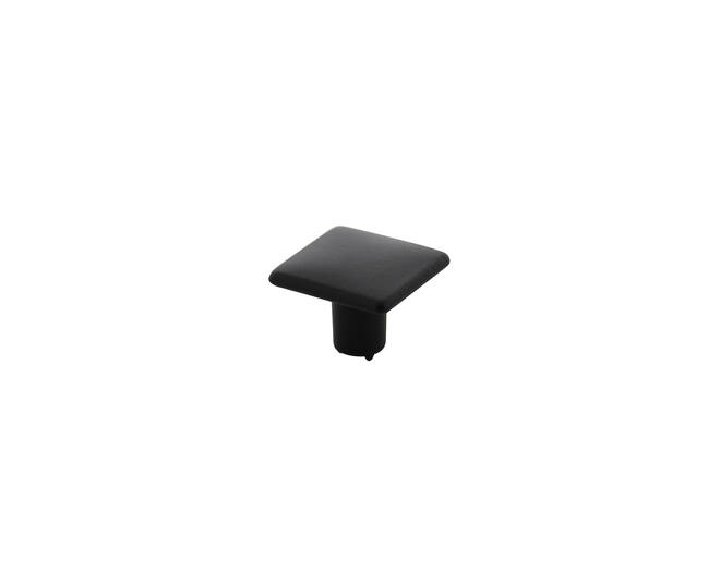 Meubelknop vierkant 26X26mm zwart