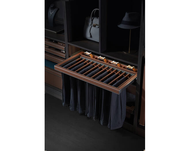 706021 B Series - Trousers Rack - 600mm Brown
