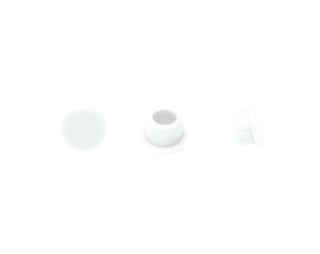 Afdekkappen Clamex, ral 9010, per 500, wit