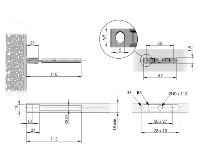 Triade SLIM voor 18mm panelen
