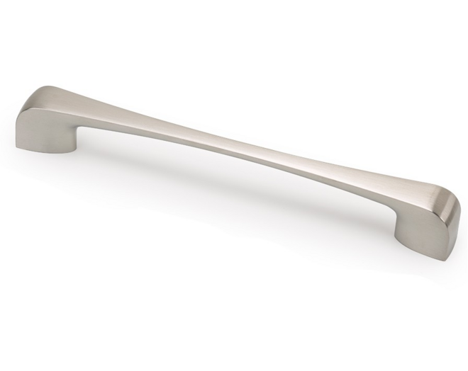 Greep PROFLAT geb. nikkel 247x32/24x10, hartmaat 192/224mm