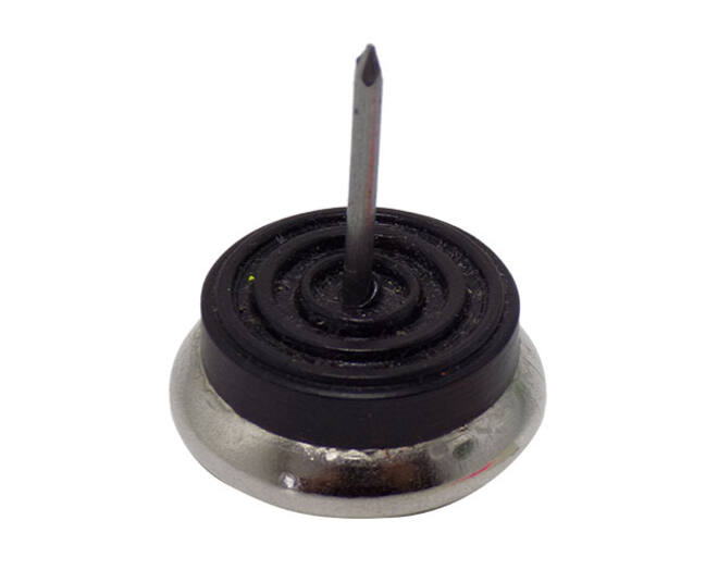 Elastaglijder 30mm hoogte 10mm met vernikkelde onderkant