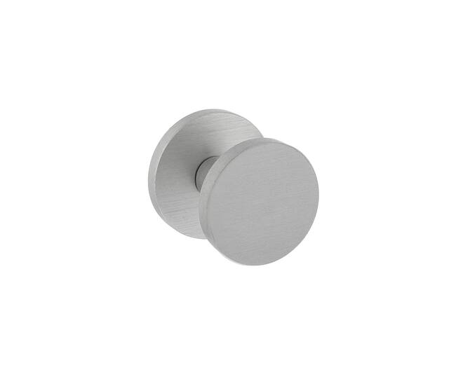 Voordeurknop rond ø55mm eenzijdige montage aluminium