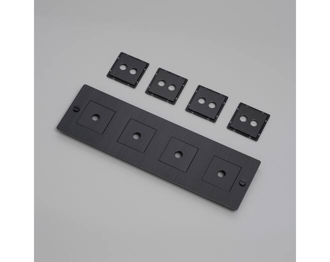 4G Wall Plate/Horizontal/Smoked Bronze