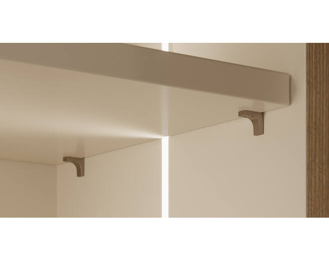 Plankdragers K Line 3mm, met 2 stiften, zijstift 3mm, plank-