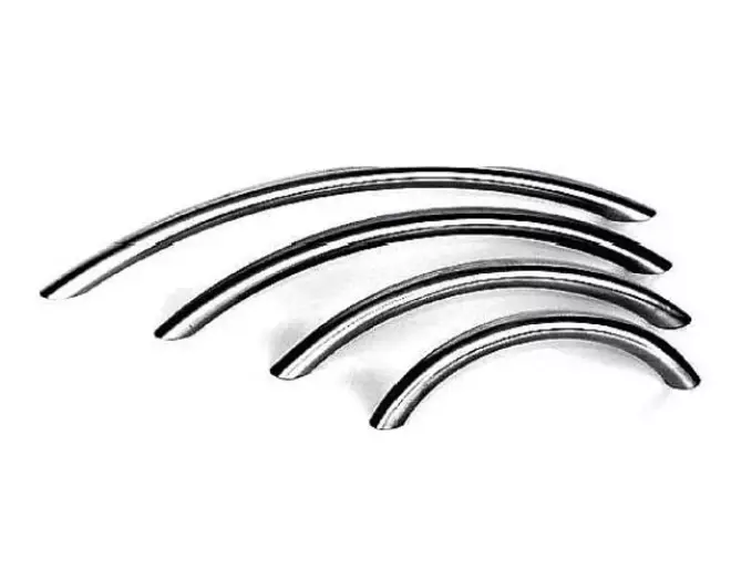 Greep 10x256mm boog, RVS geborsteld, totale lengte 299mm