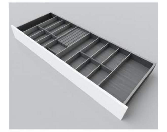 Bestekindeling houtdecor voor LEGRABOX C1000-1200, D 45cm, s