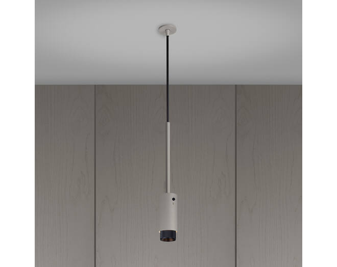 Exhaust Pendant/Cross/Stone/Black