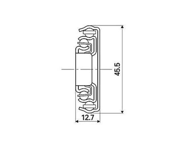 Ladegeleider Sten softclose, 600mm VE=10 paar