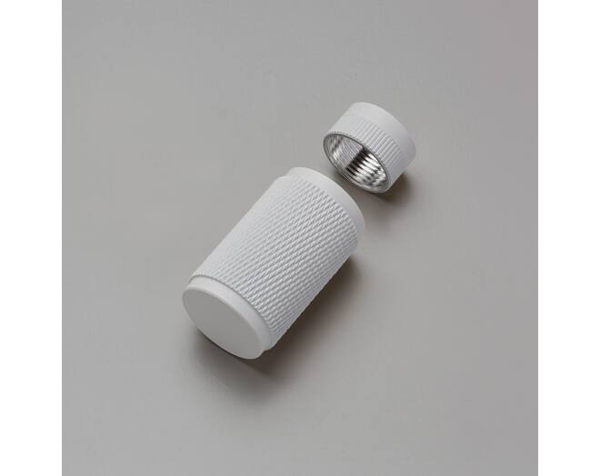 Dimmer Detail Kit/Single/Cross Knurl/White