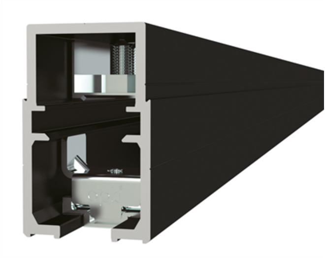 E-Space bovenrail met magnetische aandrijving, lengte 3400mm