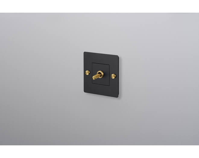 EU 1G Toggle Switch/w/out B+P Logo/Black