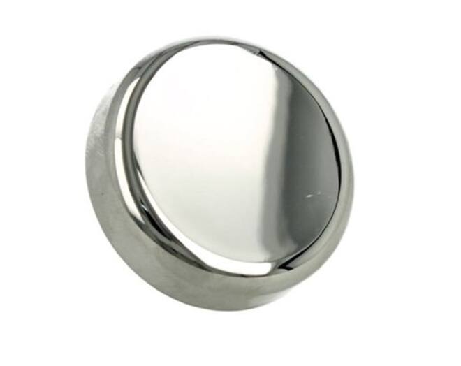 Dekorplaat rond, chroom, voor glasdeurscharnier boring 26mm