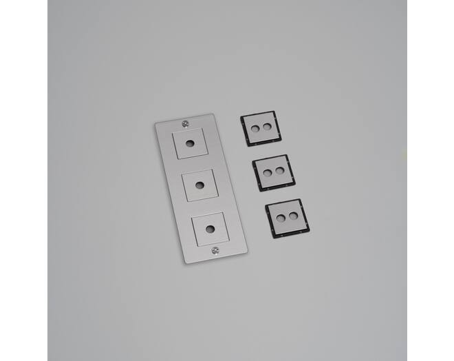 3G Wall Plate/Vertical/Steel