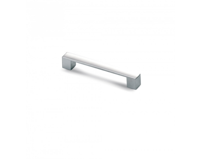 Greep BLOCK mat chroom 161x19mm, hartmaat 128mm