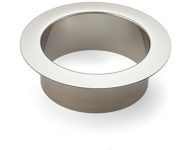 Afvaldoorlaat rond RVS glanzend, boormaat 106mm, geen deksel