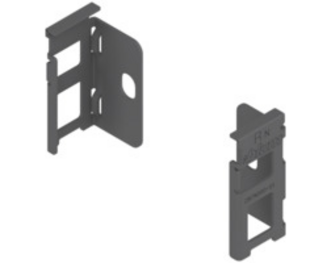 Achterwandhouderset N, oriongrijs