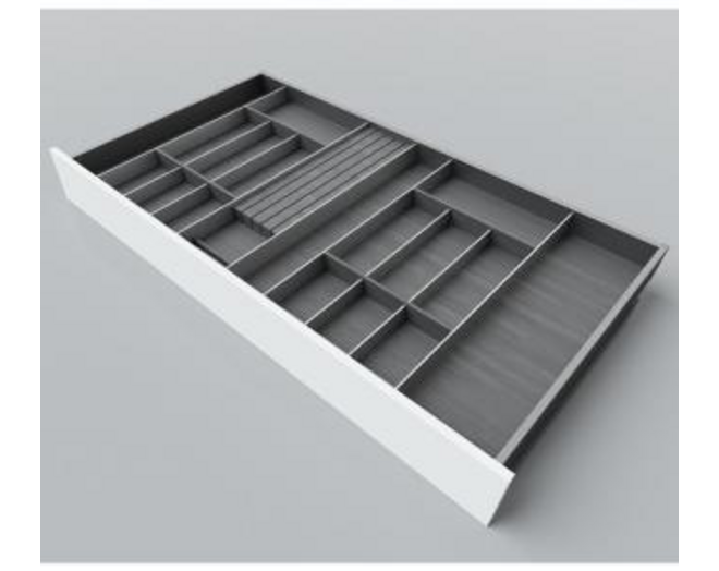 Bestekindeling houtdecor voor LEGRABOX C1000-1200, D 65cm, s