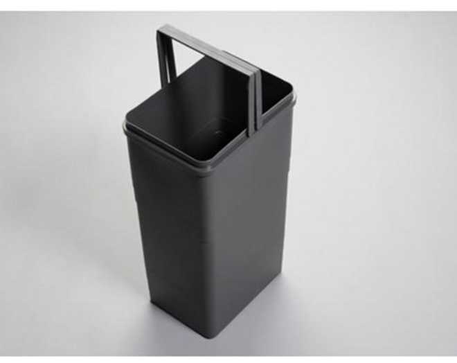 Afvalemmer donkergrijs inhoud 32 liter