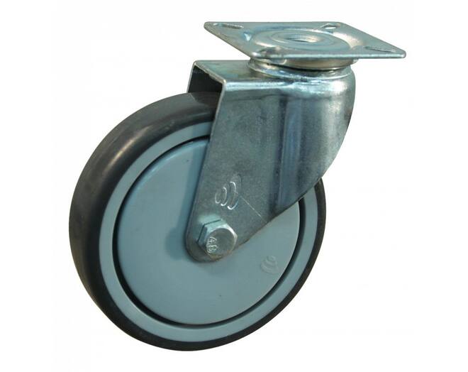 Zwenkwiel 75x25mm, plaatbev. hoogte 99mm, draag 60kg