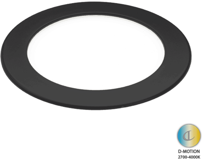 Losse spot Smally XS D-Motion mat zwart 3W-24Vdc 2700K-4000K