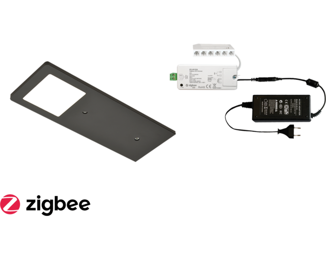 3x Polar SE mat zwart 24V + ZigBee ontvanger  + Driver 24W