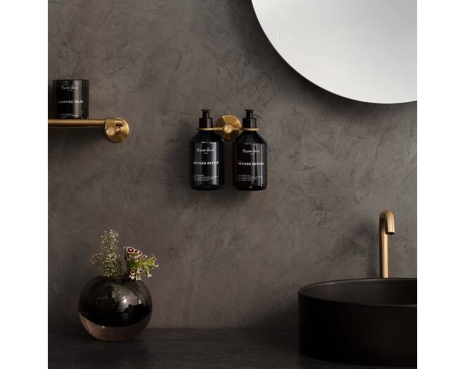 Soap Holder/Double Dispenser/No Soap Included/Cast/W