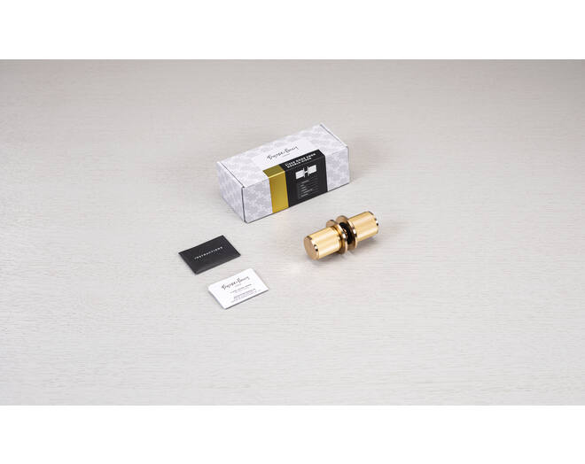 Fixed Door Knob/Double-Sided/Linear/Brass