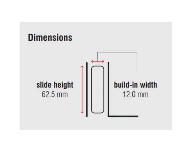 Kisch Basic ladegeleider, volledig uittrekbaar lengte 350mm