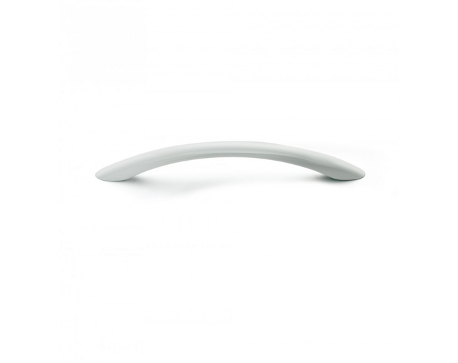 Greep METAL 786 glans wit 164x10mm, hartmaat 128mm