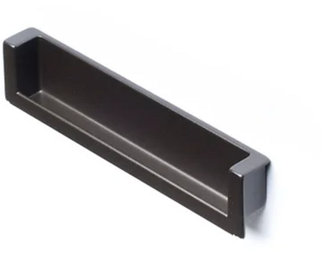 Inlaatgreep 138x28x28x17mm mat zwart, hartmaat 128mm, 30 st.