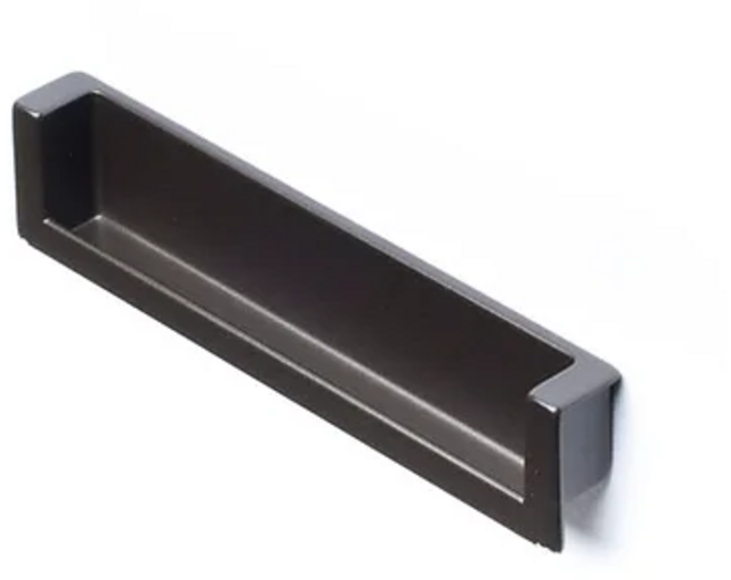 Inlaatgreep 138x28x28x17mm mat zwart, hartmaat 128mm, 30 st.