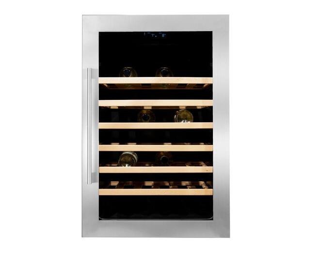 Vinata Wijnklimaatkast Premium, RVS glazen deur, 48 Flessen