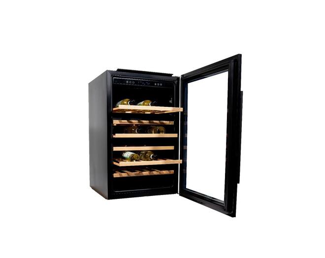 Vinata Wijnklimaatkast Premium, RVS glazen deur, 48 Flessen