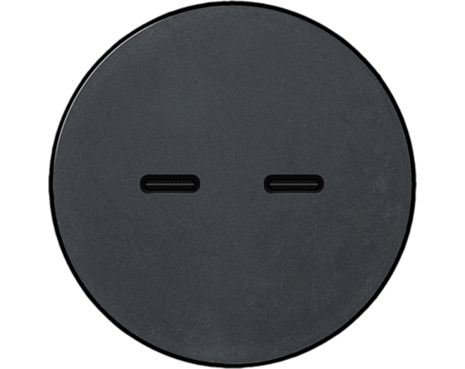 Rond 2.0 USB-C 2X (30W) - t.less - black ano