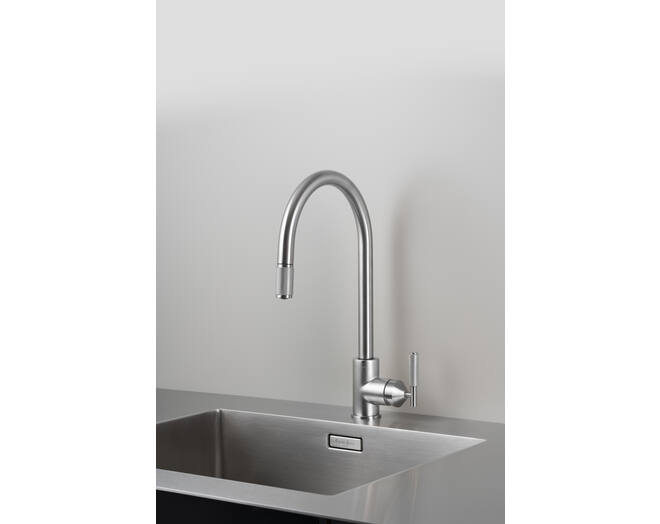 Type A Kitchen Tap/Cross/Mixer w/ Pull Out Spray/Steel