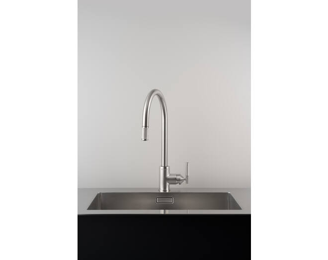 Type A Kitchen Tap/Cross/Mixer w/ Pull Out Spray/Steel
