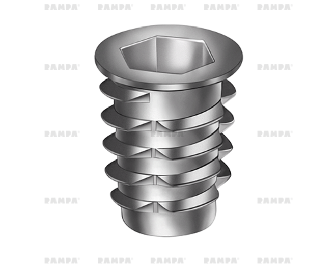 Rampabus SKDZ M8/14.5x13mm conisch geel verzinkt