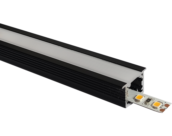 Diva zwart zonder eindkapjes 300leds 24V Lengte: