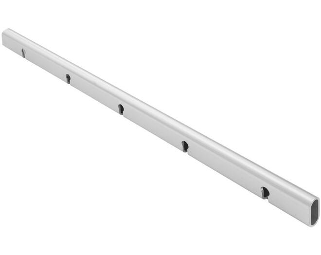 Roede 30x14mm alum naturel, met uitstansingen, lengte 5000mm