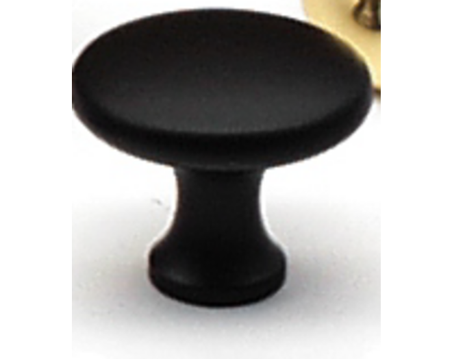 Knop diameter 28mm glanzend zwart hoogte 25mm