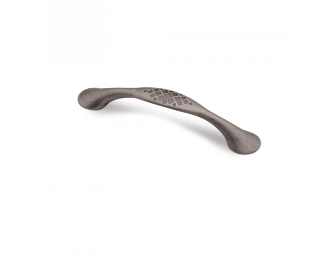 Greep RUSTIC 737 oud tin 137x20mm hartmaat 96mm
