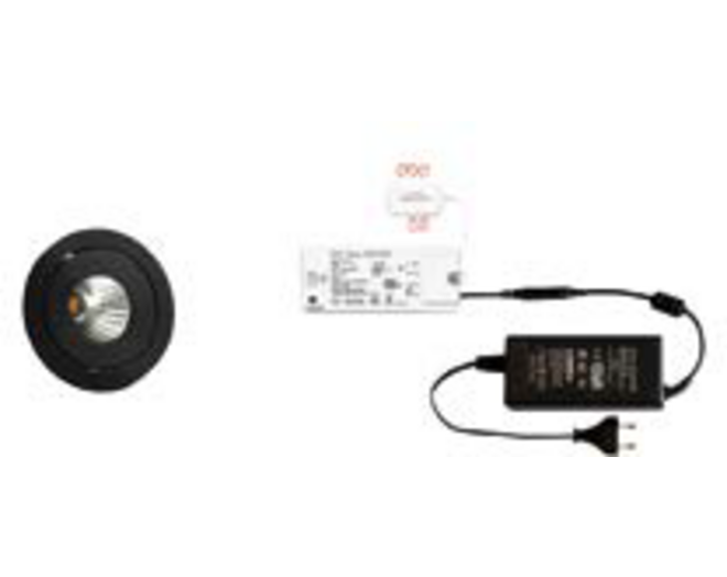 2x Ancona  zwart + 2 x verlengsnoer + MC-Easy + Driver 24W