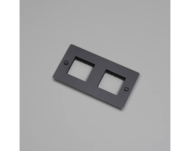 2G Wall Plate/Modules Only/Smoked Bronze