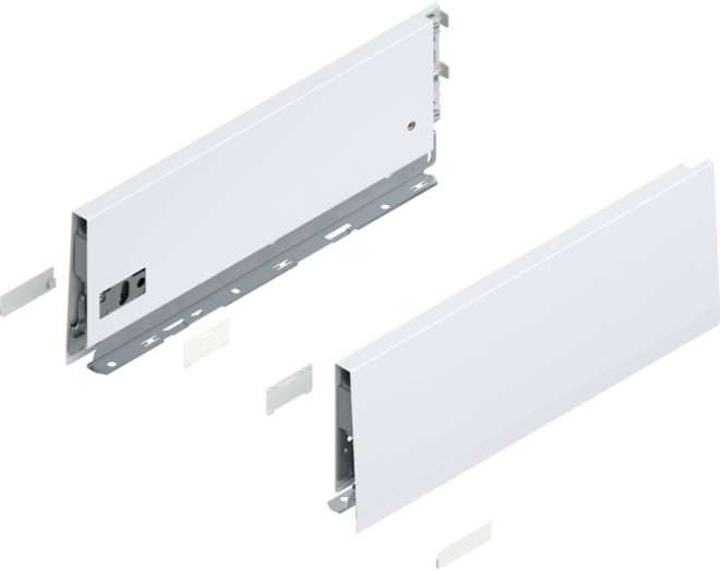 Merivobox zijkant K-hoogte, R+L, 350mm kleur: zijdewit