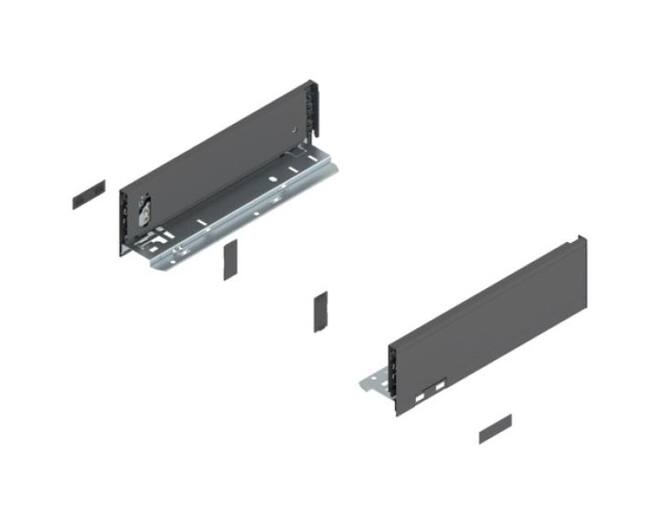 Legrabox ladezijde M, oriongrijs 300mm, hoogte 90,5mm