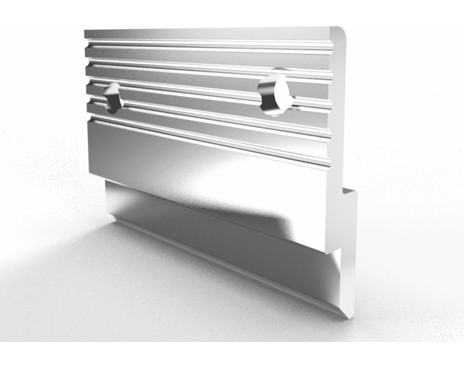 Paneelclip aluminium MF375 50.8mm breed, 250 stuks per doos